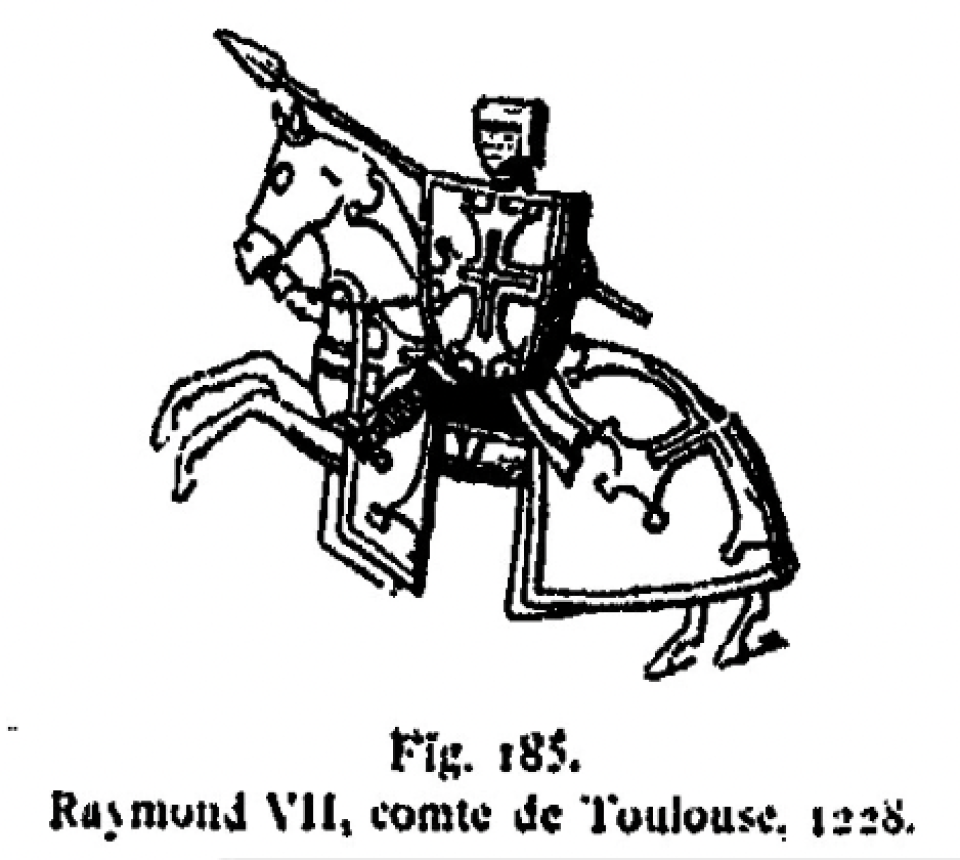 3.9.2024 Raimon VII de Tolosa.  -  Font: Le costume au moyen age d’après les sceaux.